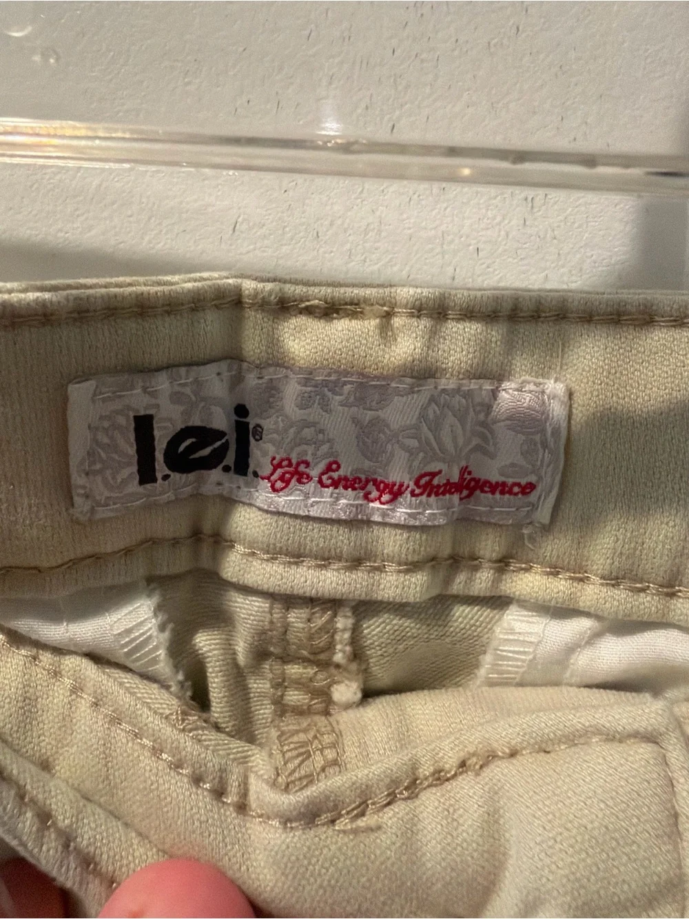 lei Khaki Cargo Pocket Shorts